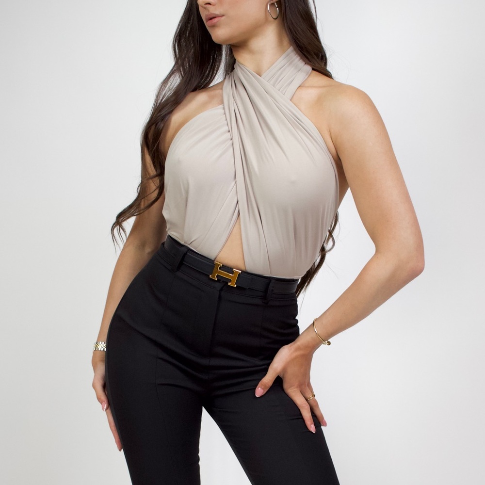 Beige women Bodysuit
